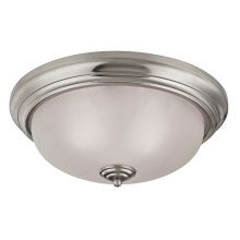 Atlas Lighting CL11468-NK - Huntington 15'' Wide 3-Light Flush Mount - Brushed Nickel
