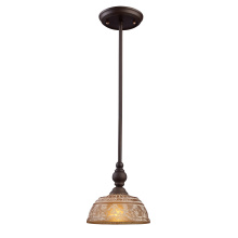 Atlas Lighting CL11654-BZ - Norwich 8'' Wide 1-Light Mini Pendant - Oiled Bronze