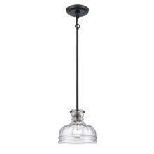 Atlas Lighting CL11658-BK - Orinoco 8'' Wide 1-Light Mini Pendant - Matte Black