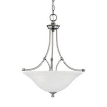 Atlas Lighting CL11776-SV - Harmony 21'' Wide 3-Light Pendant - Satin Pewter