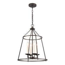Atlas Lighting CL11784-BZ - Joanie 17.25'' Wide 4-Light Pendant - Old Bronze