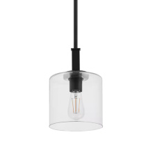 Atlas Lighting CL11799-BK - Melina 6.75'' Wide 1-Light Pendant - Matte Black