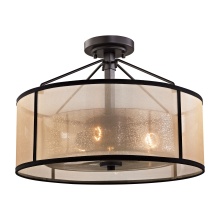 Atlas Lighting CL11882-BZ - Diffusion 18'' Wide 3-Light Semi Flush Mount - Oil Rubbed Bronze