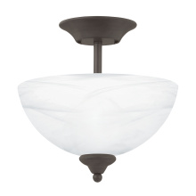 Atlas Lighting CL11916-BZ - Tahoe 11.75'' Wide 2-Light Semi Flush Mount - Oil Rubbed Bronze