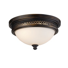 Atlas Lighting CL12026-BZ - Georgia 13'' Wide 2-Light Flush Mount - Deep Rust