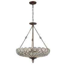 Atlas Lighting CL12125-BZ - Christina 26'' Wide 6-Light Chandelier - Mocha