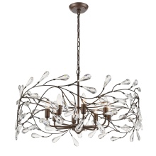 Atlas Lighting CL12168-BZ - Crislett 31'' Wide 8-Light Chandelier - Sunglow Bronze