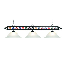 Atlas Lighting CL12203-BK2 - Designer Classics 58'' Wide 3-Light Linear Chandelier - Matte Black