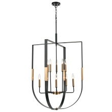 Atlas Lighting CL12291-BK - Heathrow 28'' Wide 10-Light Chandelier - Matte Black