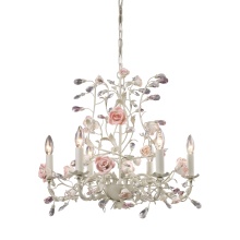 Atlas Lighting CL12294-CR - Heritage 22'' Wide 6-Light Chandelier - Cream