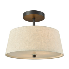 Atlas Lighting CL12353-BZ - Morgan 15'' Wide 2-Light Semi Flush Mount - Oil Rubbed Bronze