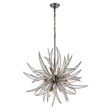 Atlas Lighting CL12357-BZ - Naples 34'' Wide 11-Light Chandelier - Dark Graphite