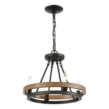 Atlas Lighting CL12388-BK - Ramsey 16'' Wide 4-Light Chandelier - Matte Black