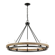 Atlas Lighting CL12390-BK - Ramsey 34'' Wide 10-Light Chandelier - Matte Black