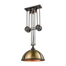 Atlas Lighting CL12464-BZ - Torque 20'' Wide 3-Light Pendant - Vintage Rust