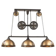 Atlas Lighting CL12465-BZ - Torque 62'' Wide 3-Light Linear Chandelier - Vintage Rust