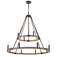 Atlas Lighting CL12467-BZ - Transitions 36'' Wide 12-Light Chandelier - Oil Rubbed Bronze