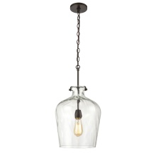 Atlas Lighting CL12474-BZ - Tuscan Villa 12'' Wide 1-Light Pendant - Oil Rubbed Bronze
