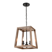 Atlas Lighting CL12523-BK - Barrow 12'' Wide 3-Light Chandelier - Matte Black