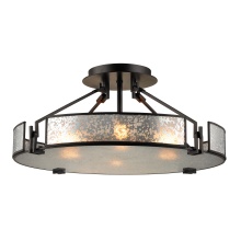 Atlas Lighting CL12542-BZ - Lindhurst 21'' Wide 4-Light Semi Flush Mount - Oil Rubbed Bronze