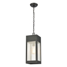 Atlas Lighting OL11016-BK - Angus 7'' Wide 1-Light Outdoor Pendant - Charcoal