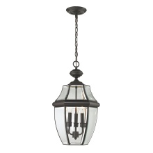 Atlas Lighting OL11017-BZ - Ashford 12'' Wide 3-Light Outdoor Pendant - Oil Rubbed Bronze