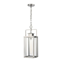 Atlas Lighting OL11028-SV - Crested Butte 9'' Wide 1-Light Outdoor Pendant - Antique Brushed Aluminum