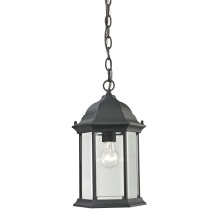 Atlas Lighting OL11046-BK - Spring Lake 8'' Wide 1-Light Outdoor Pendant - Matte Textured Black