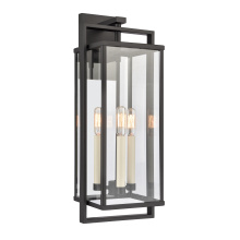 Atlas Lighting OL11322-BK - Gladwyn 22'' High 3-Light Outdoor Sconce - Matte Black