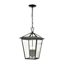 Atlas Lighting OL11338-BK - Main Street 12'' Wide 4-Light Outdoor Pendant - Black