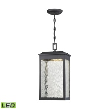 Atlas Lighting OL11357-BK - Newcastle 8'' Wide 1-Light Outdoor Pendant - Textured Matte Black
