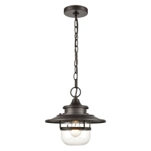 Atlas Lighting OL11368-BZ - Renninger 11'' Wide 1-Light Outdoor Pendant - Oil Rubbed Bronze