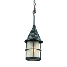 Atlas Lighting OL11374-BK - Rustica 6.5'' Wide 1-Light Outdoor Pendant - Matte Black
