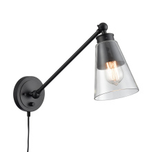 Atlas Lighting WL11003-BK - Albany 9.25'' High 1-Light Swingarm Sconce - Matte Black