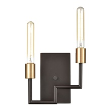 Atlas Lighting WL11053-BZ - Congruency 8'' High 2-Light Sconce - Oil Rubbed Bronze