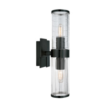 Atlas Lighting WL11151-BK - Stripe 15.25'' High 2-Light Sconce - Matte Black