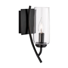 Atlas Lighting WL11163-BK - Tulip 11.75'' High 1-Light Sconce - Acid Dipped Black