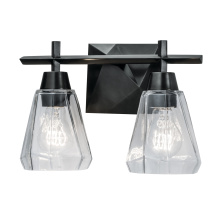 Atlas Lighting WL11190-BK - Arctic 12.4'' Wide 2-Light Vanity Light - Acid Dipped Black