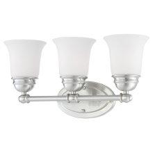 Atlas Lighting WL11207-NK - Bella 18'' Wide 3-Light Vanity Light - Brushed Nickel