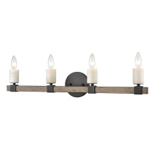Atlas Lighting WL11452-BK - Stone Manor 30'' Wide 4-Light Vanity Light - Matte Black