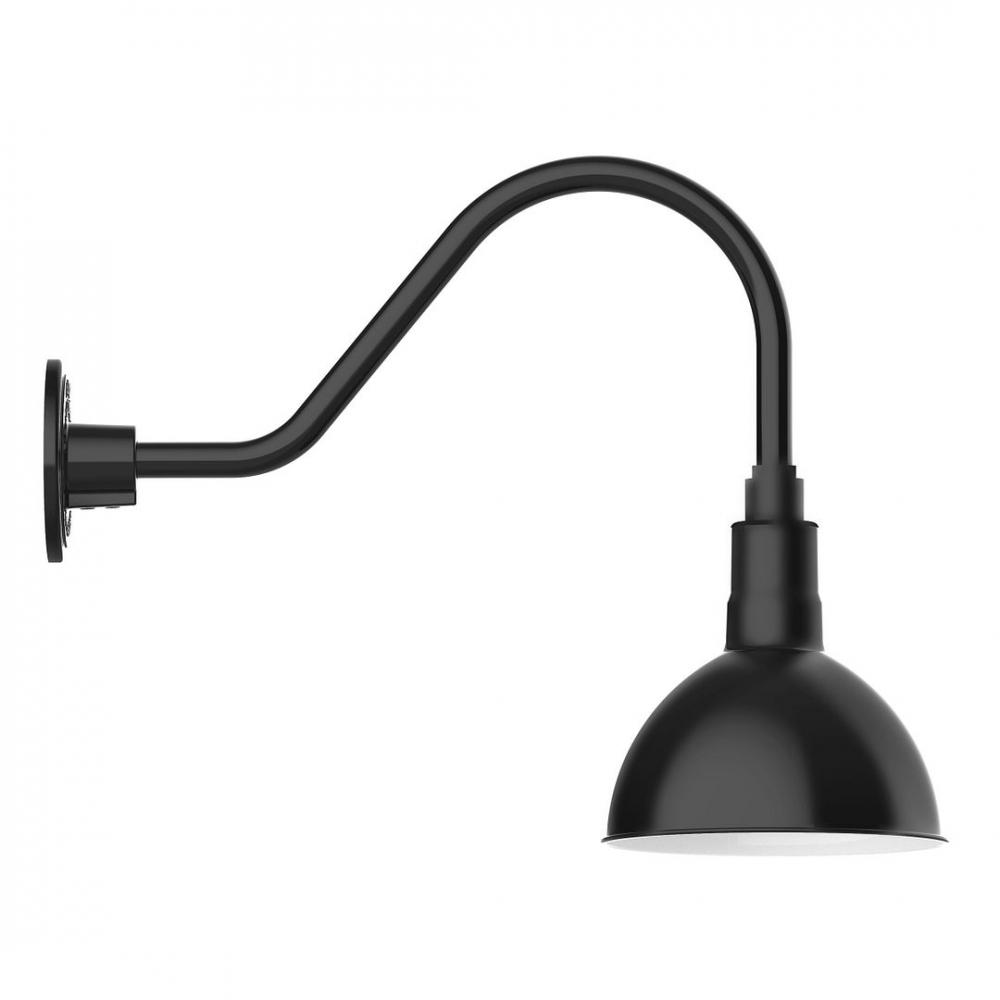 Deep Bowl 8" LED Gooseneck Wall light