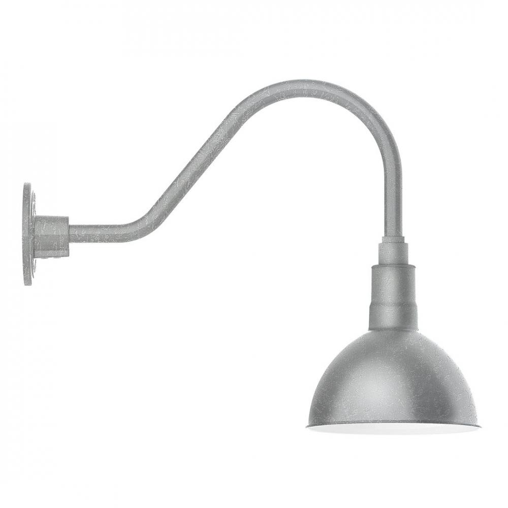 Deep Bowl 8" LED Gooseneck Wall light
