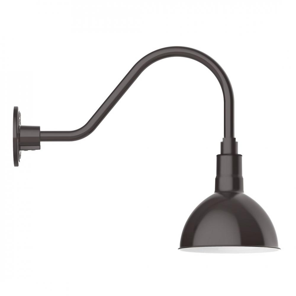 Deep Bowl 8" LED Gooseneck Wall light