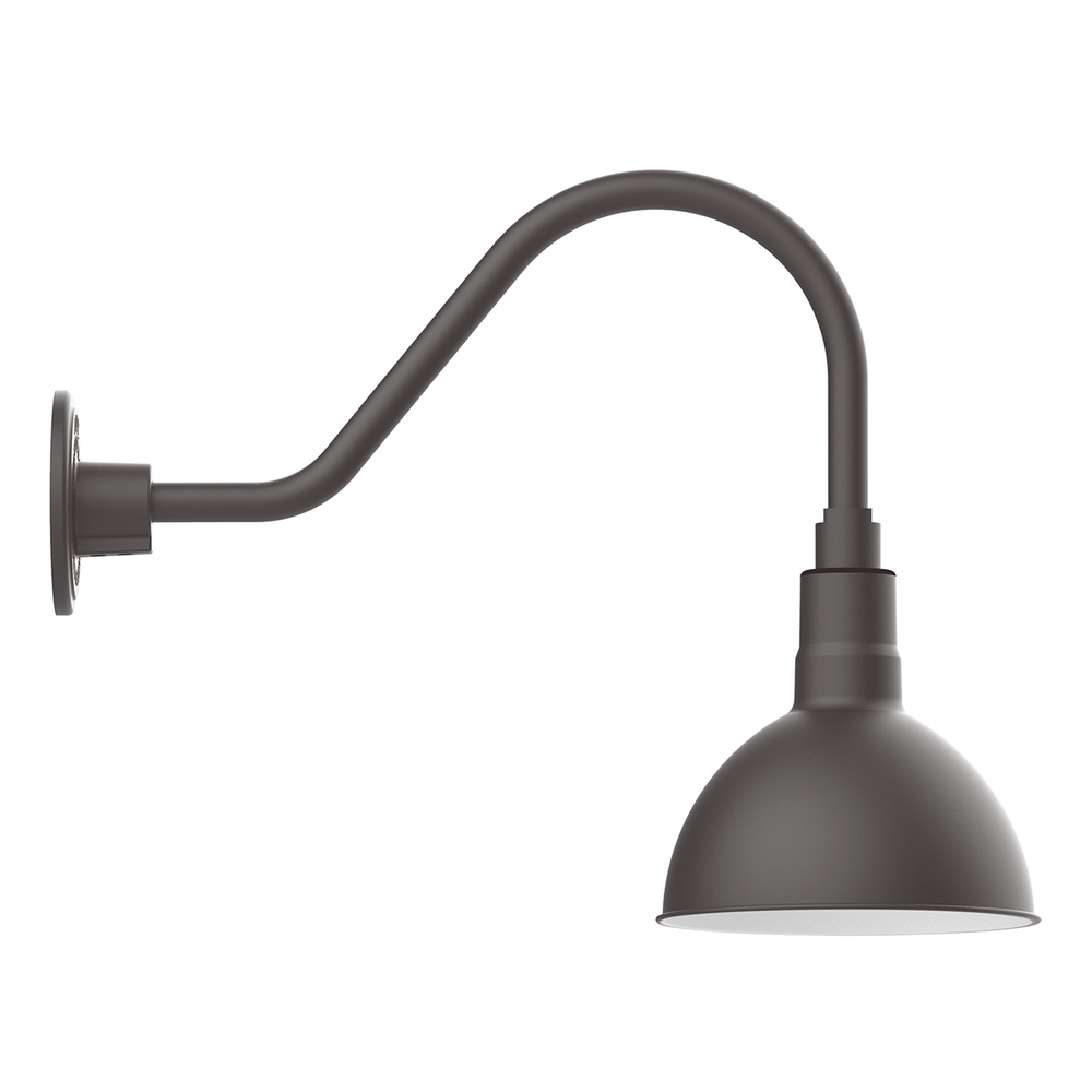 Deep Bowl 8" LED Gooseneck Wall light