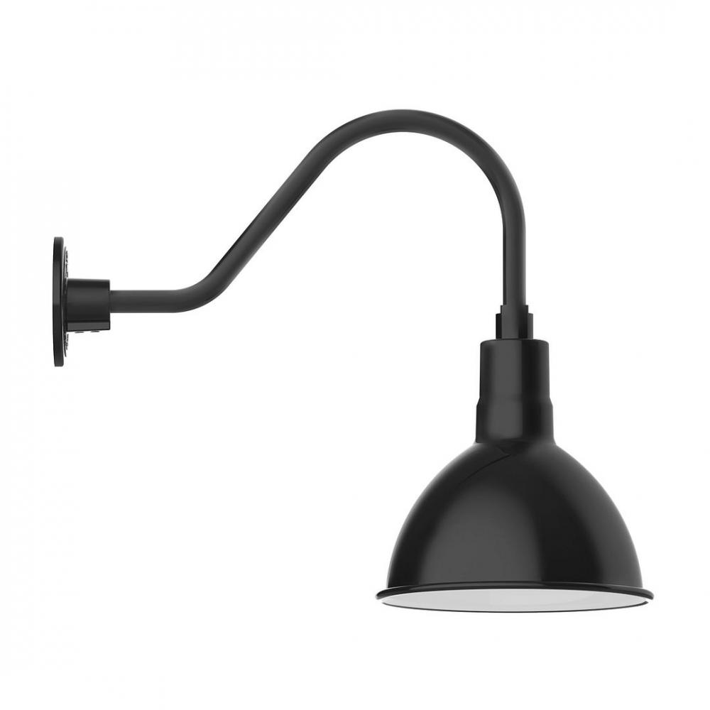 Deep Bowl 10" LED Gooseneck Wall light
