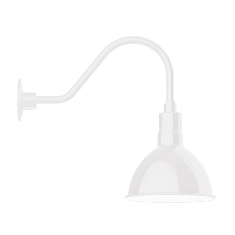 Deep Bowl 10" LED Gooseneck Wall light