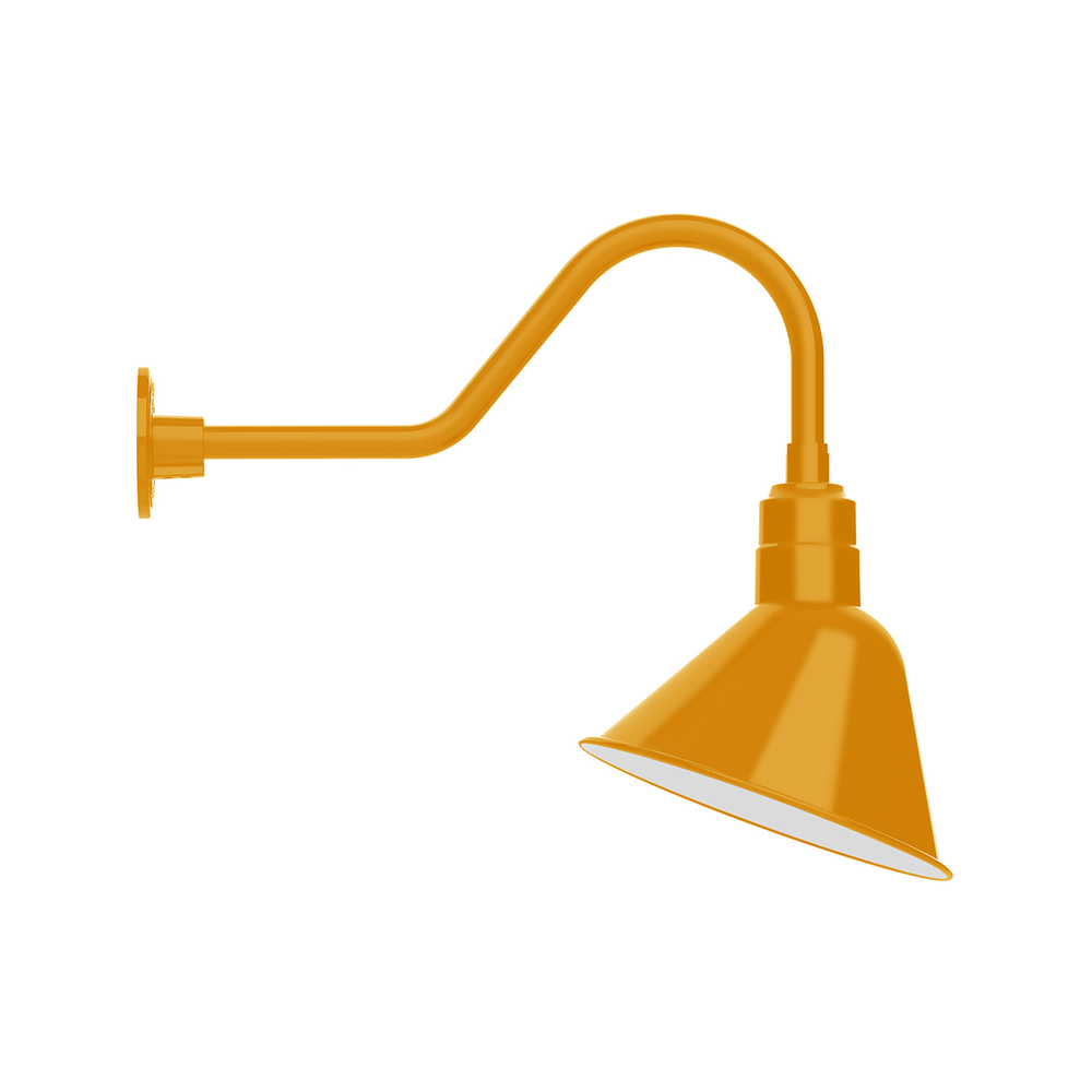 Angle 12" gooseneck wall light