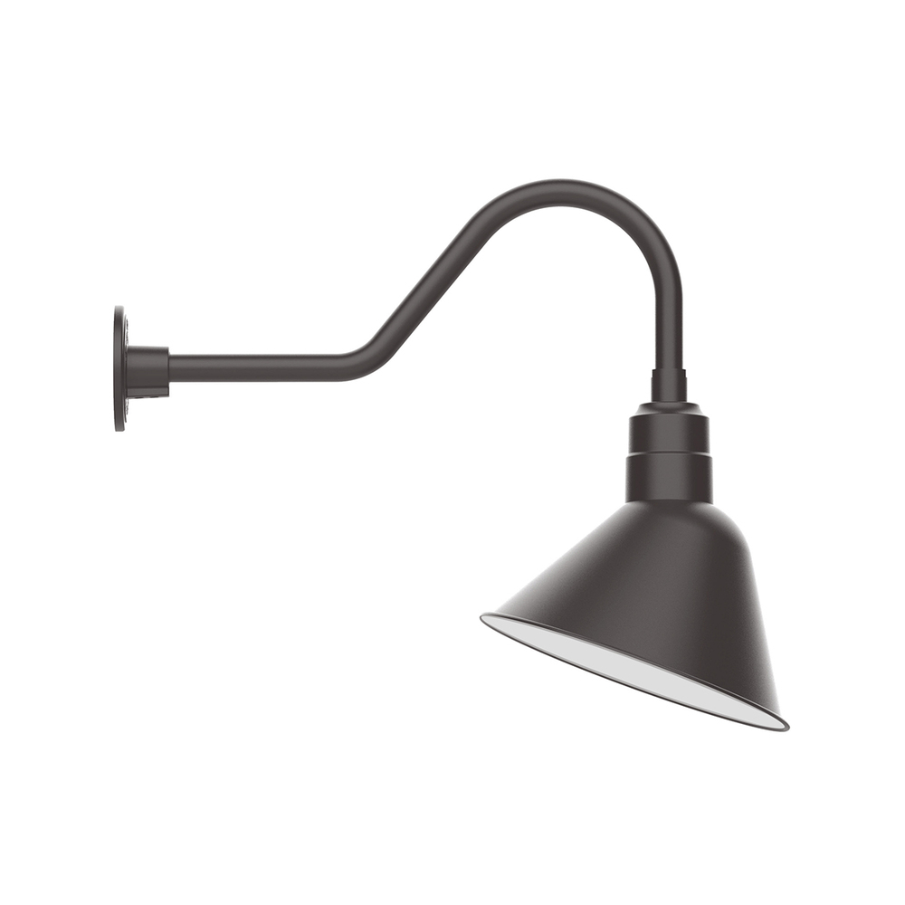 Angle 12" gooseneck wall light