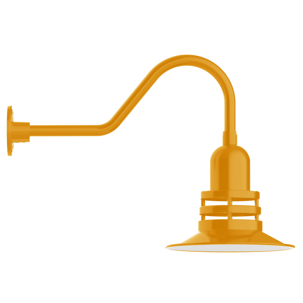 Atomic 12" gooseneck wall light