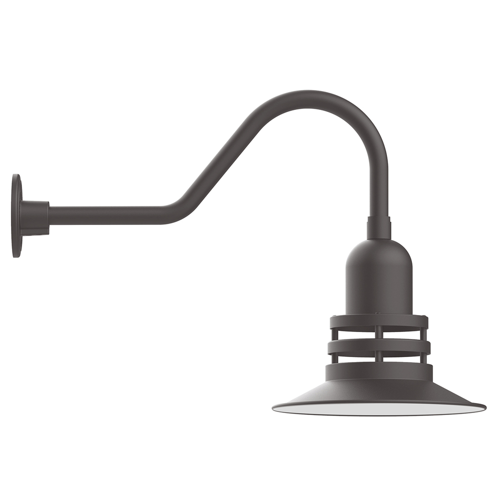 Atomic 12" gooseneck wall light